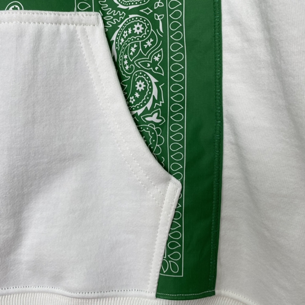 ブランドパーカー角部分ディテール